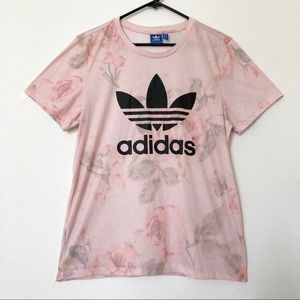 Adidas Floral Logo Tee